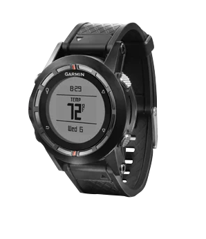 Garmin Fenix, lunette noire avec bracelet noir, montre connectée GPS (reconditionnée certifiée Garmin)