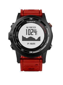 Garmin Fenix ​​2 SE, lunette noire avec bracelet rouge, montre connectée GPS (reconditionnée certifiée Garmin)