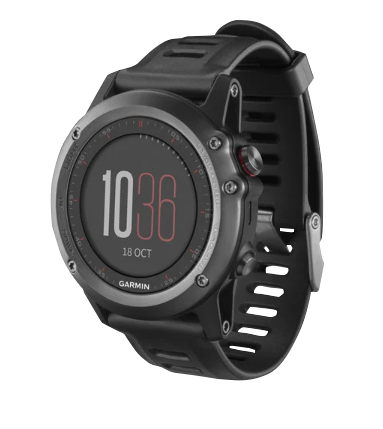 Garmin Fenix ​​3, lunette grise avec bracelet noir, montre connectée GPS (reconditionnée certifiée Garmin)