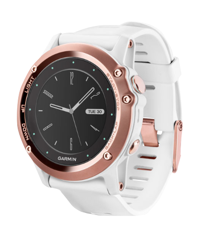 Garmin Fenix 3, White & Rose Gold, GPS Smartwatch (Garmin Certified Refurbished)