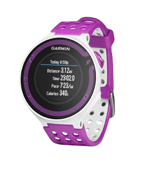 Garmin Forerunner 220, blanc et violet, montre connectée GPS de fitness pour coureurs (reconditionnée certifiée Garmin)