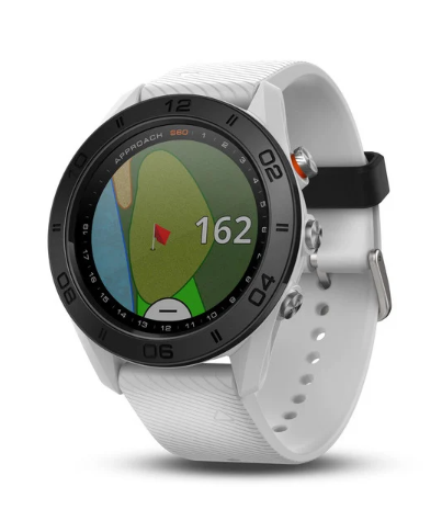 Garmin Approach S60, White, Golf GPS Smartwatch & Rangefinder (010-01702-01)