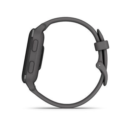 Garmin Venu Sq 2 - Lunette en aluminium ardoise avec boîtier gris ombré et bracelet en silicone (010-02701-00)