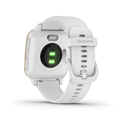 Garmin Venu Sq, White with Light Gold Bezel (010-02427-01)