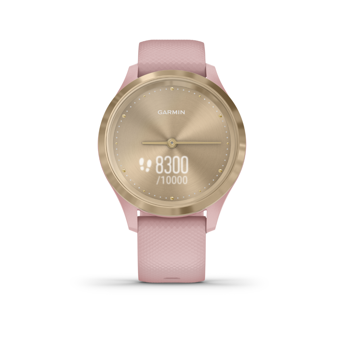 Garmin Vívomove 3S, or clair avec bracelet rose poudré, montre connectée GPS (reconditionnée certifiée Garmin)