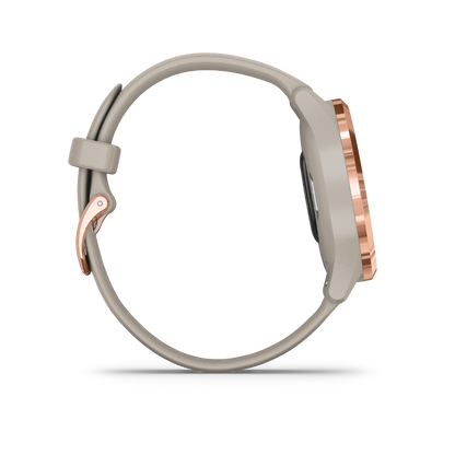 Garmin Vívomove 3S, or rose avec bracelet sable clair, montre connectée GPS (reconditionnée certifiée Garmin)