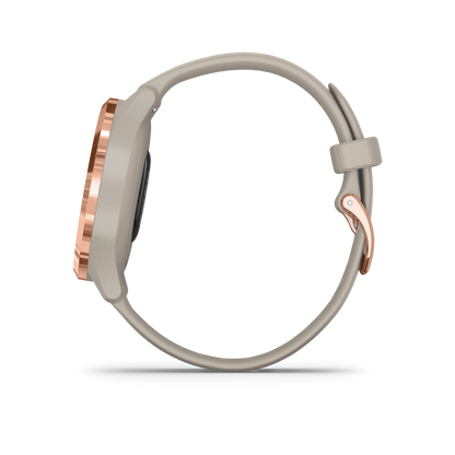 Garmin Vívomove 3S, or rose avec bracelet sable clair, montre connectée GPS (reconditionnée certifiée Garmin)