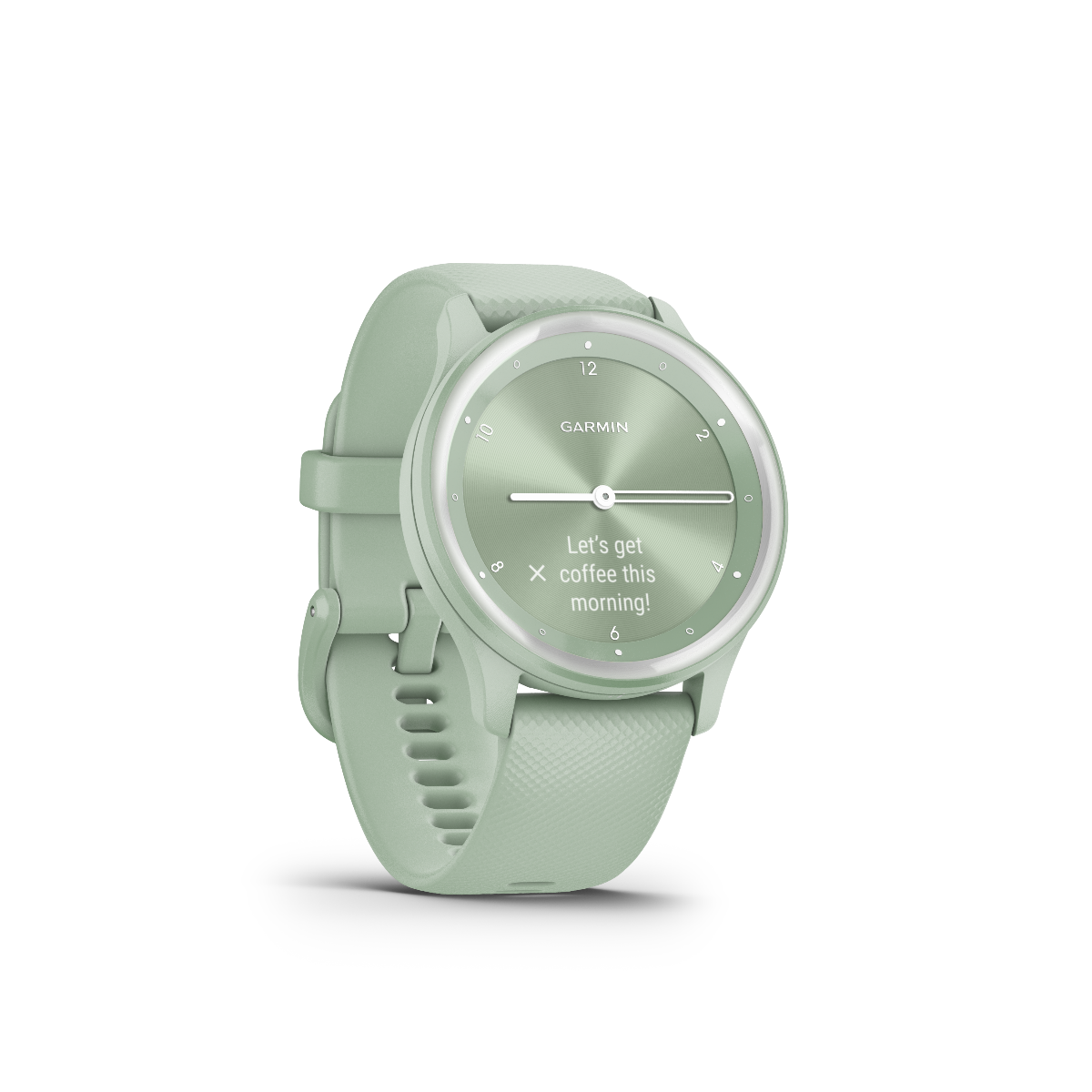 Garmin Vivomove Sport Cool Mint avec accents argentés (010-02566-03)